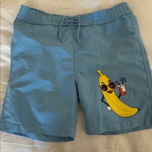 GUC MINI RODINI BOY NAUTICAL SWIM SHORTS Trunks Banana sz 128-134 (age 7-9)